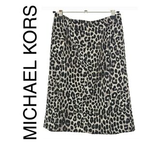 Michael by Micheal Kors Gunmetal Leapord Scuba Mini